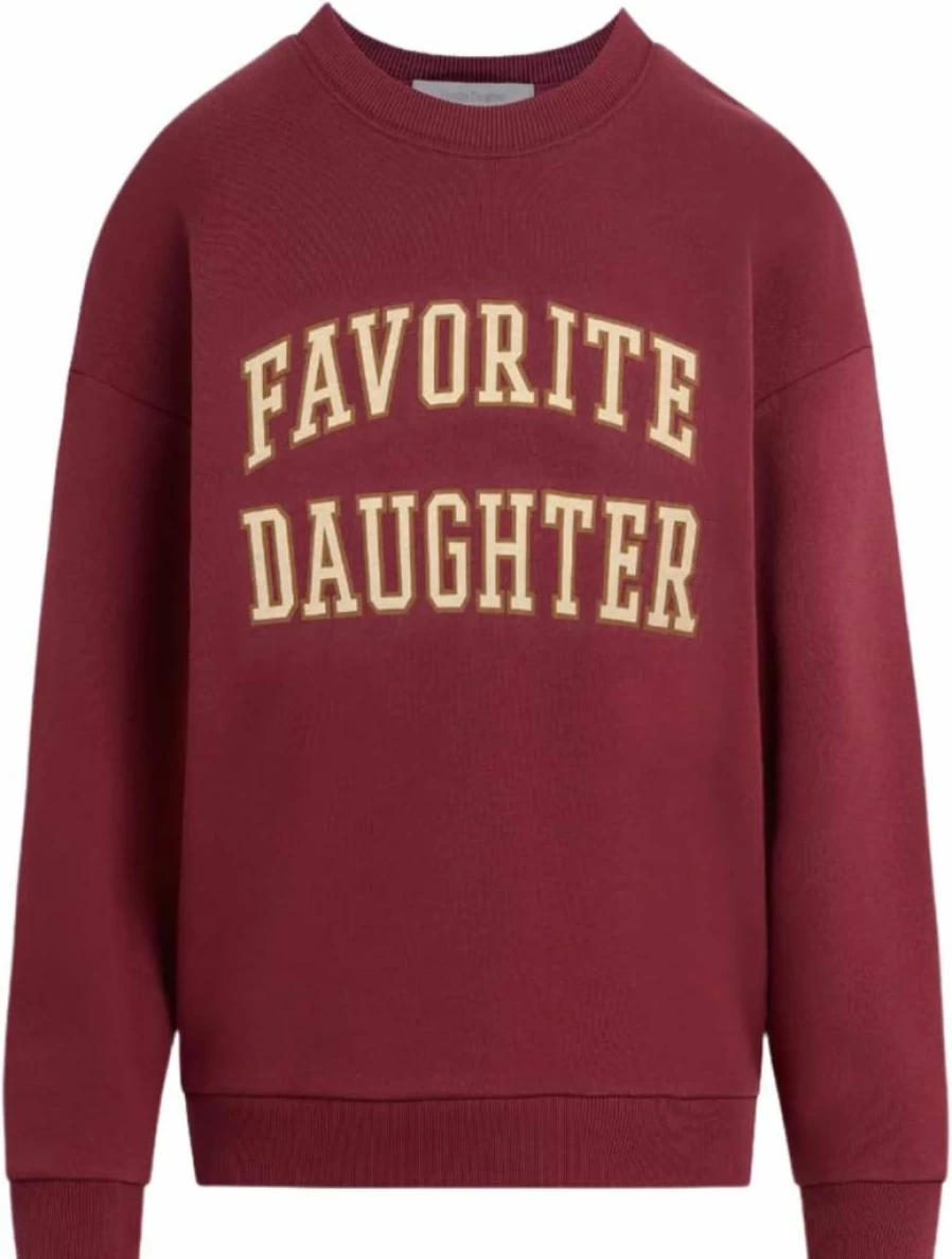 Favorite Daughter Women's Vintage College Sweatshirt - Retro Comfort Fit Pullover