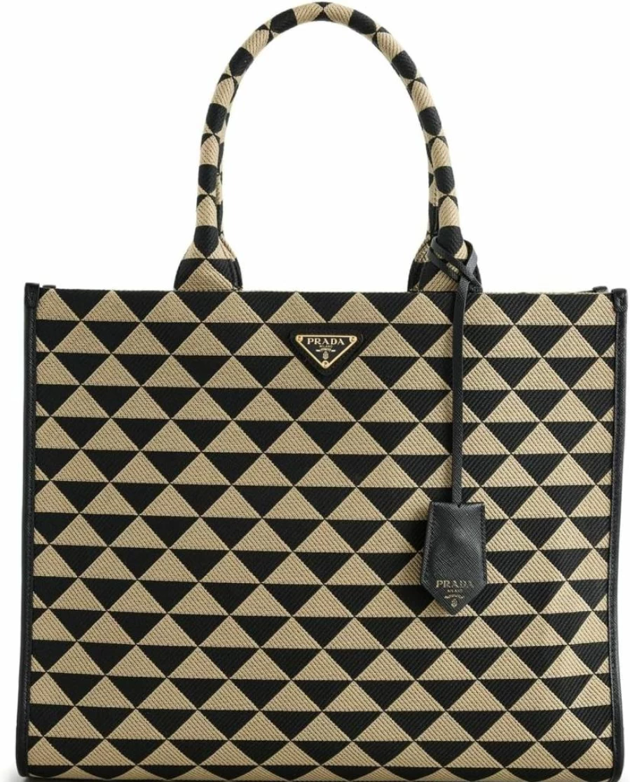 Shopbop Archive Pre-Owned Prada Women's Tote Bag with Symbol Design