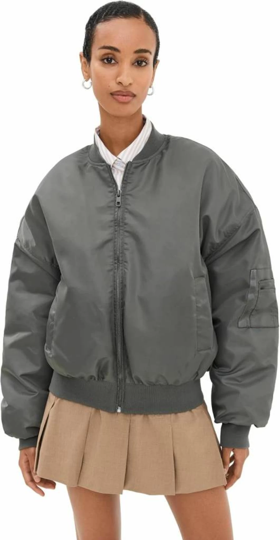 Lioness Women's Lightweight Bomber Jacket - Essential Outerwear for Casual & Street Style