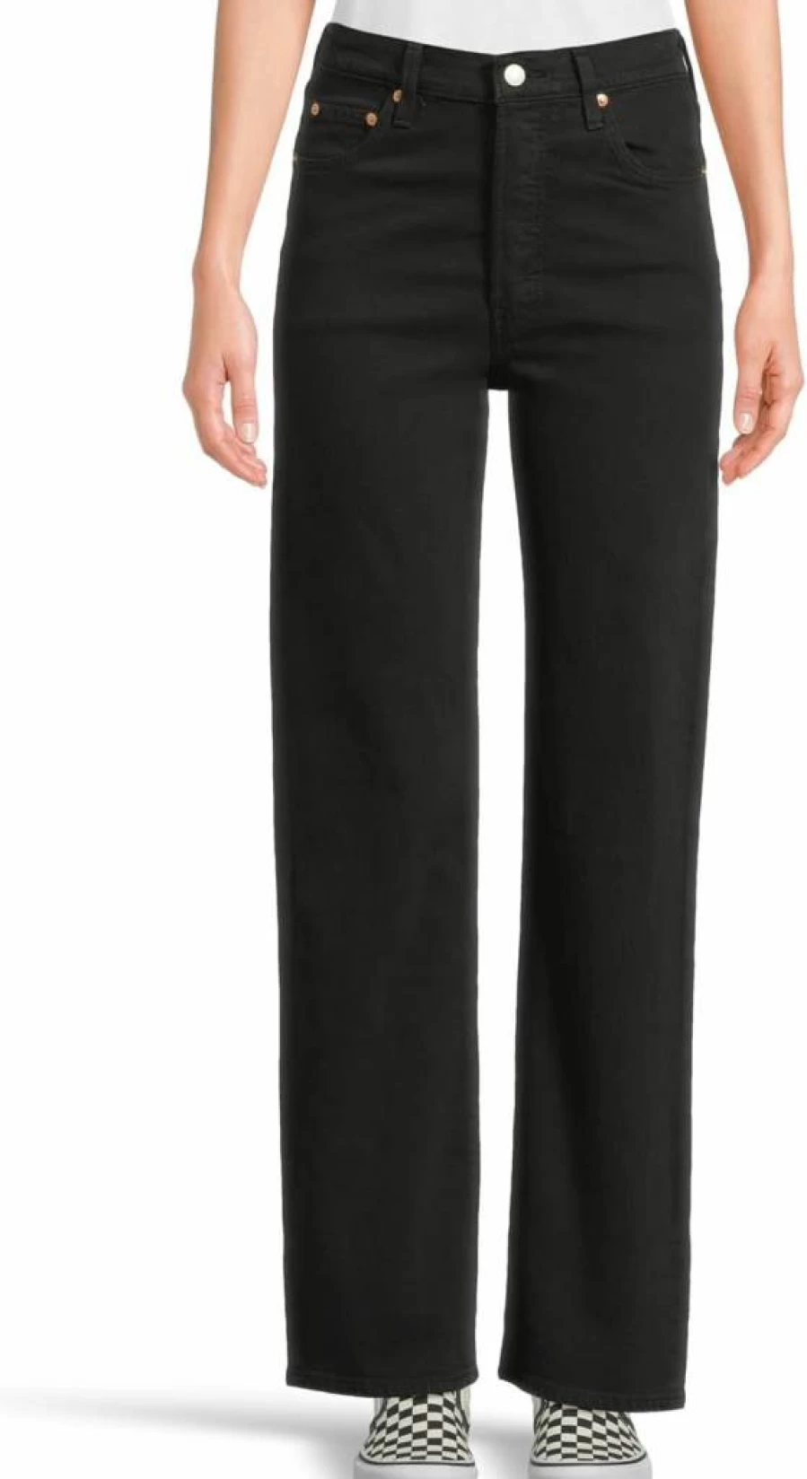 Levi's Women's High-Rise Straight Leg Jeans - Classic Full Length Denim Pants