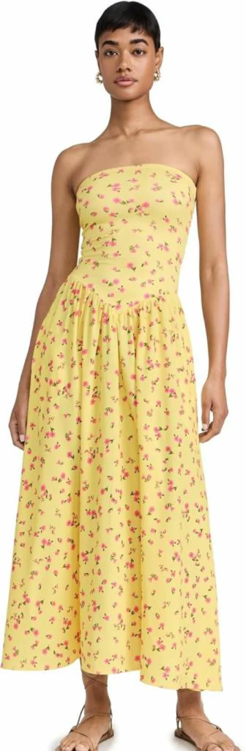 RESA Women's Mackenzie Midi Dress - Elegant Flowy Summer Dress with Casual Comfort