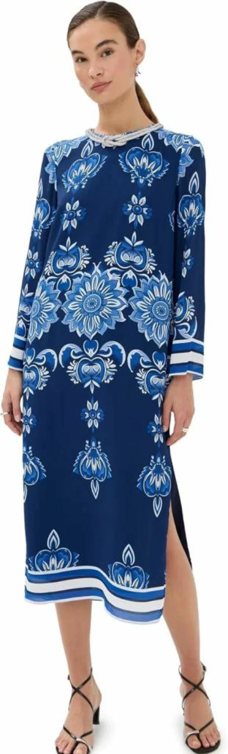 Borgo de Nor Women's Seraphina Crepe Dress - Elegant Flowy Style for Casual & Evening Wear