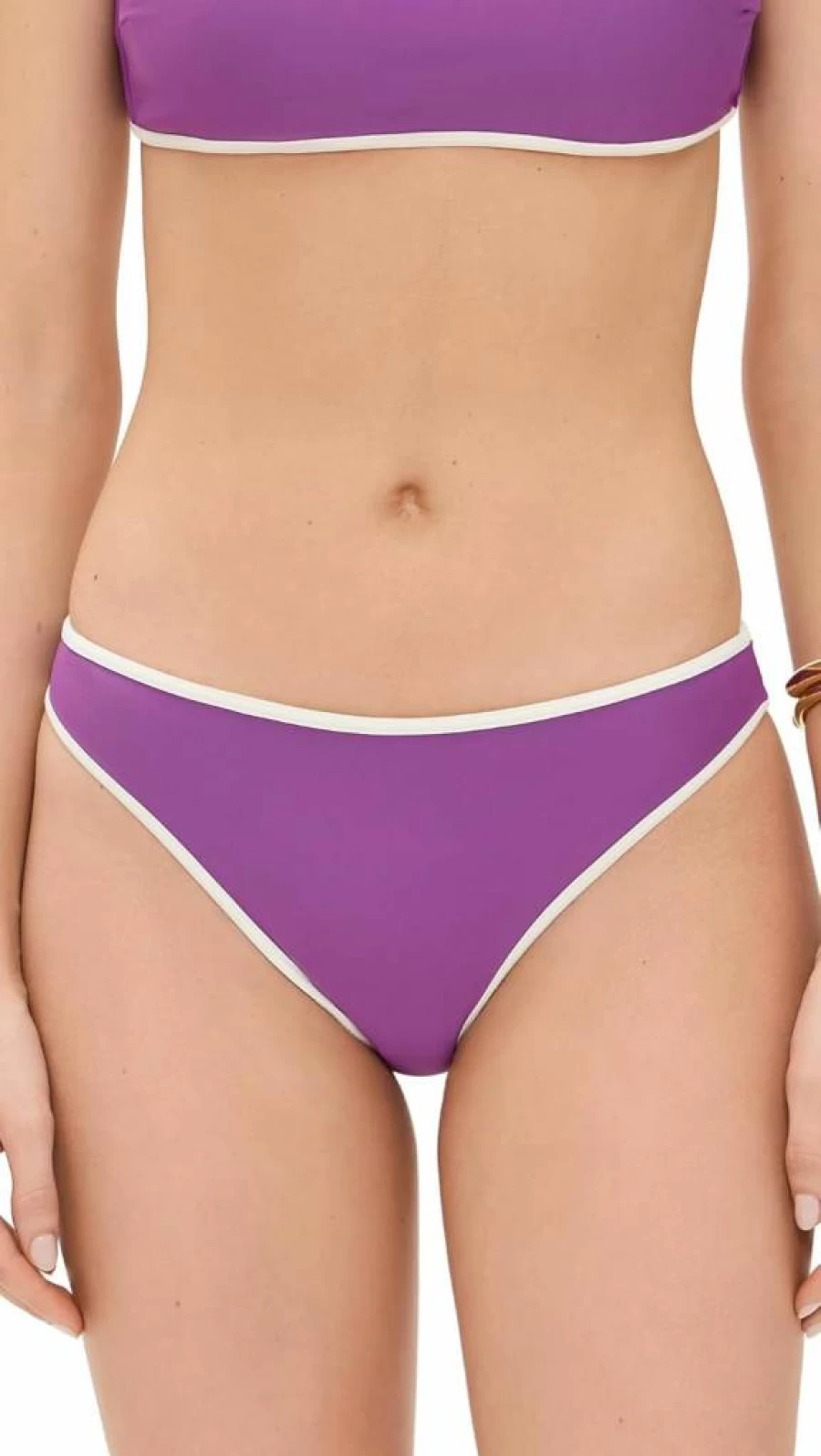 MIKOH Women's Bruna Bikini Bottoms - High-Waisted Swimwear Brazilian Beach Vacations