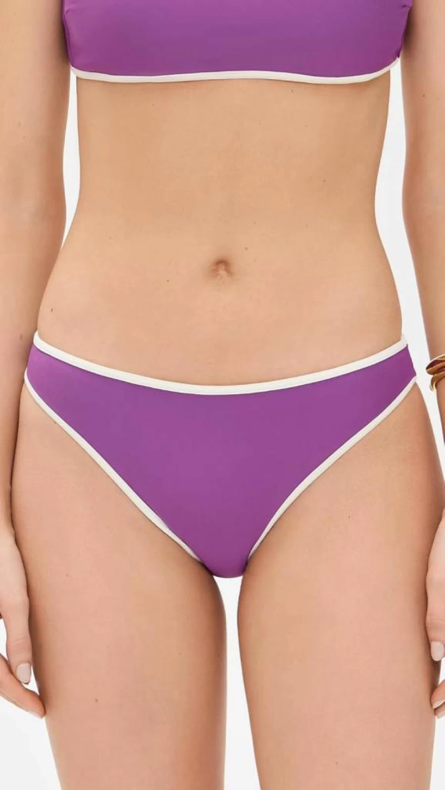 MIKOH Women's Bruna Bikini Bottoms - High-Waisted Swimwear Brazilian Beach Vacations